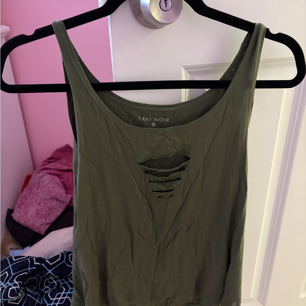 Tavi Noir Olive Green Women's Tank Top